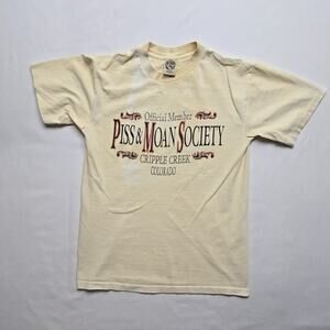 Vintage PMS Shirt Piss & Moan Society Tee Cripple Creek Graphic Mens M Tee 90s
